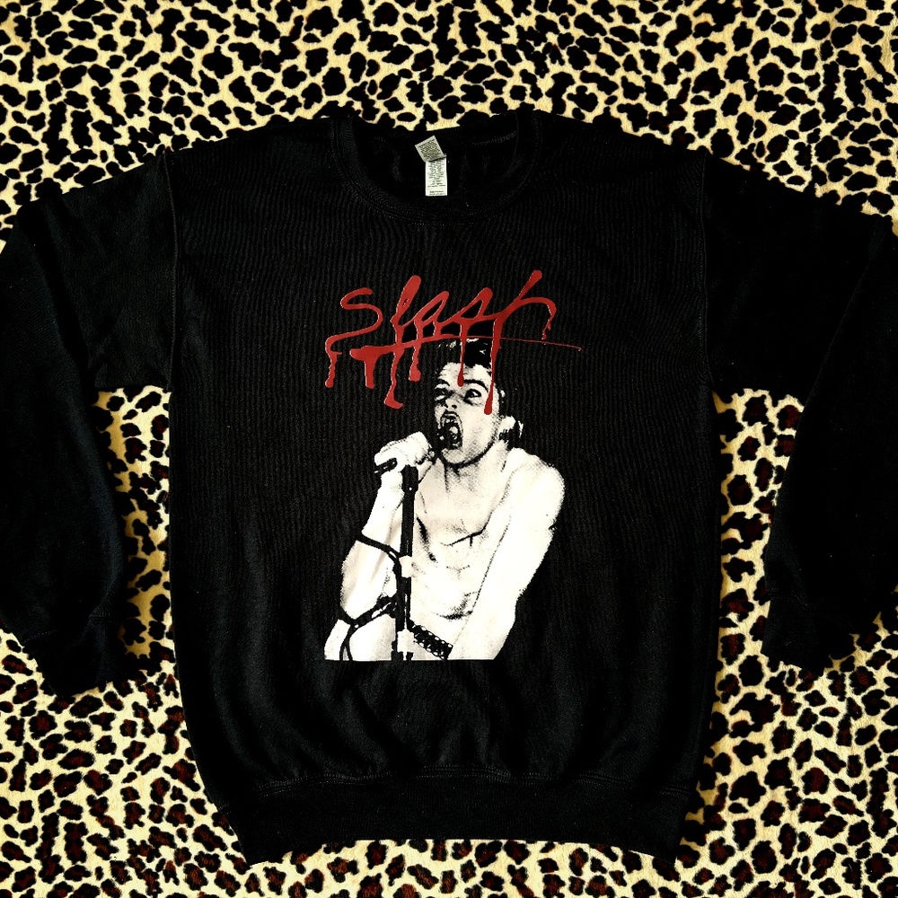 Slash Magazine Darby Crash Cover Crewneck Sweater